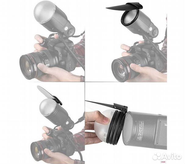 Набор насадок Godox AK-R1 для AD200