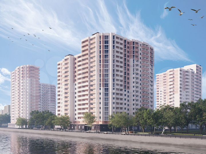 1-к. квартира, 40,3 м², 17/19 эт.