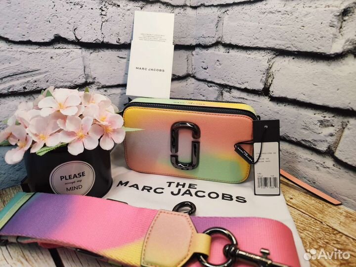 Сумка Marc Jacobs snapshot радужная нат кожа