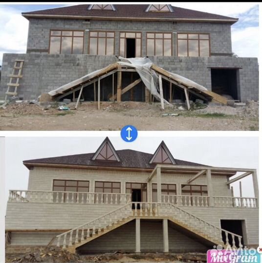 Фасады, облицовки кавказским камнем