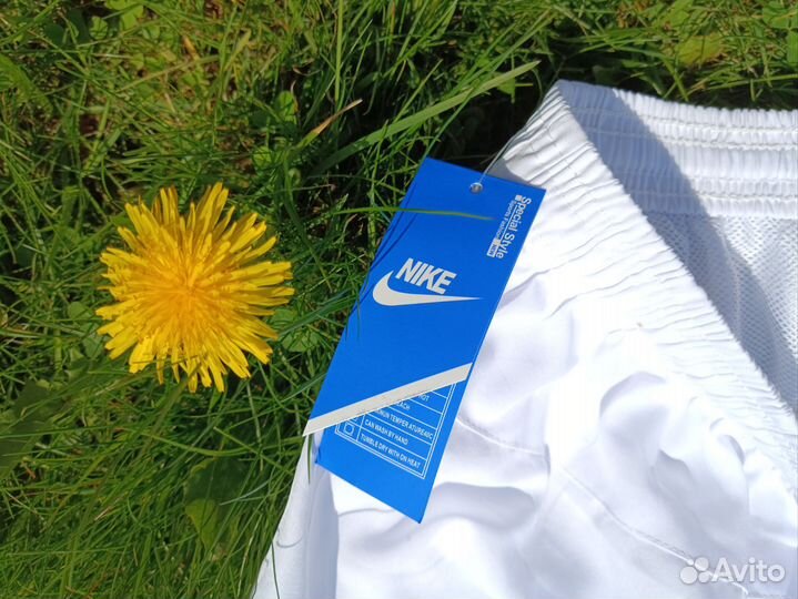 Шорты nike dri fit белые