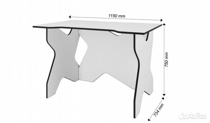 Компьютерный стол Игровой-801eu игровой классическ
