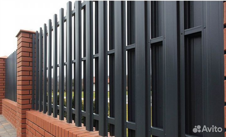Штакетник металлический