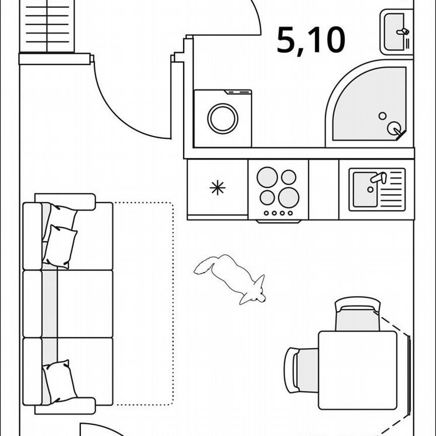 Квартира-студия, 25 м², 11/13 эт.