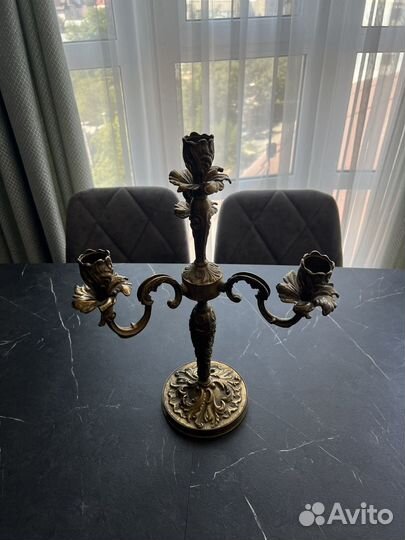 Подсвечник латунь СССР