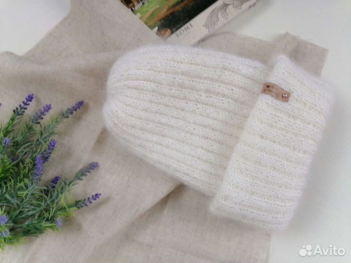 Шапка зимняя женская из мохера