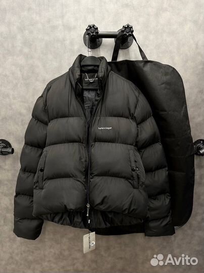 Пуховик мужской balenciaga black зимний