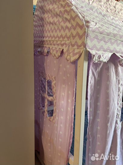 Текстиль для кроватки домик