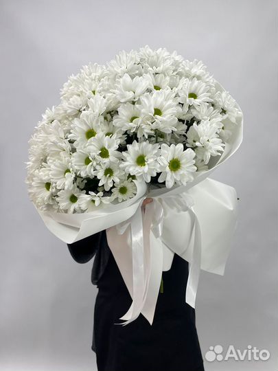 Букет гигант с ромашковой хризантемой
