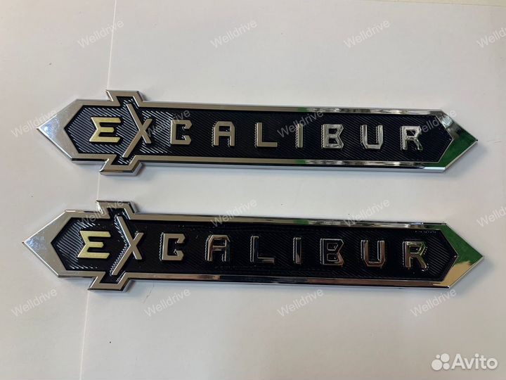 Шильды Excalibur Toyota Land Cruiser 200 черные