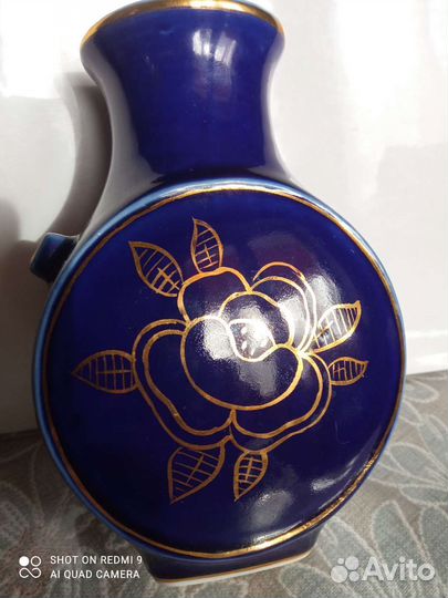 Ваза СССР Гжель Кобальт