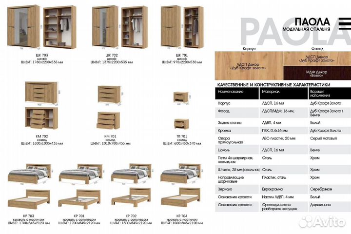 Спальный гарнитур