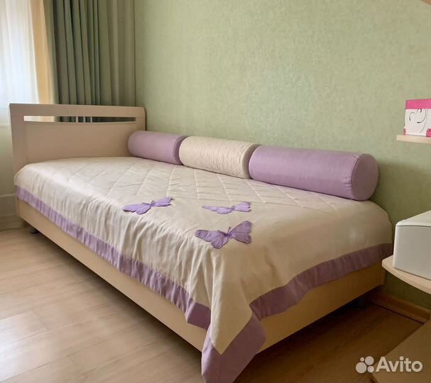 Покрывало 2-х стороннее с подушками для девочки