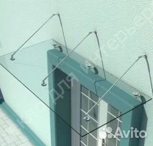 Стеклянный козырек от производителя