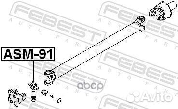 Крестовина карданного вала 25X76.8 ASM-91 Febest