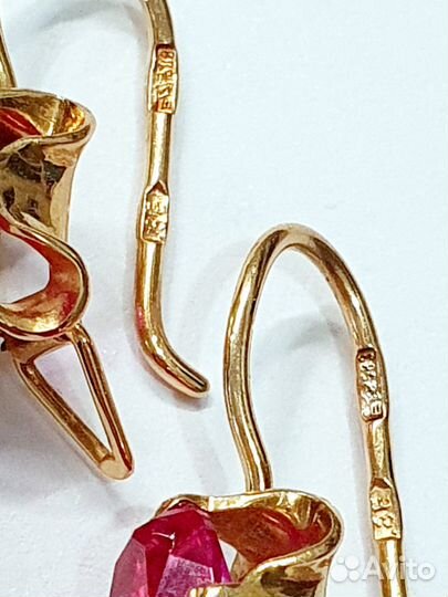 Золотой комплект 583 пробы СССР