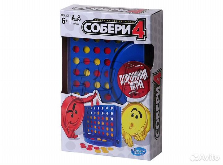 Настольная игра Собери 4 (дорожная версия) (29780)