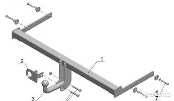 Фаркоп на Фольксваген Поло, сертифицирован
