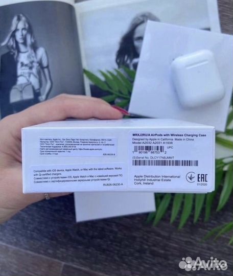 Airpods 2 Люкс + Чехол