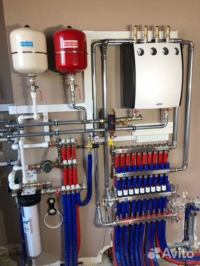 Отопление, водопровод, теплый пол, сантехника