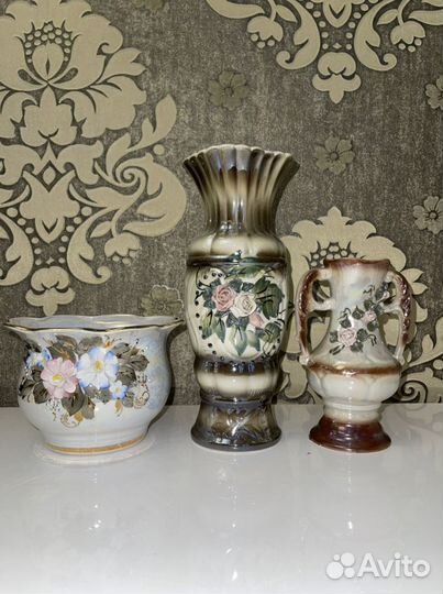 Керамические вазы ручной работы