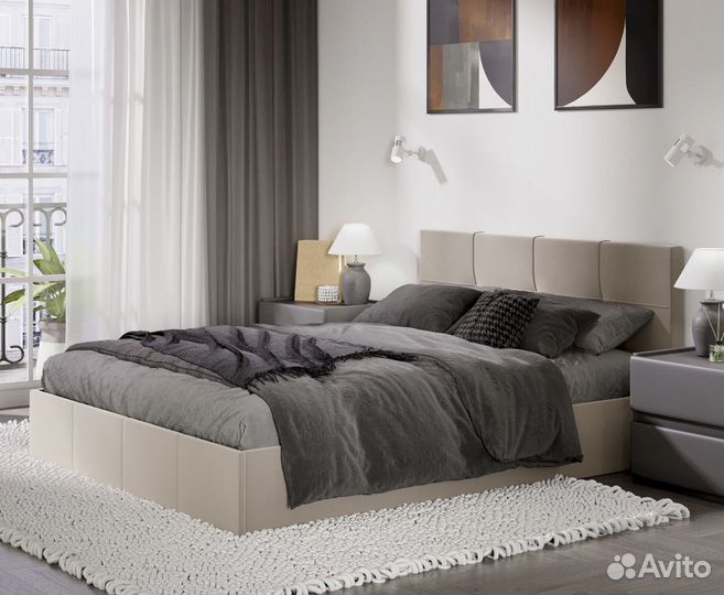 Лора Кровать двуспальная с подьемным механизмом