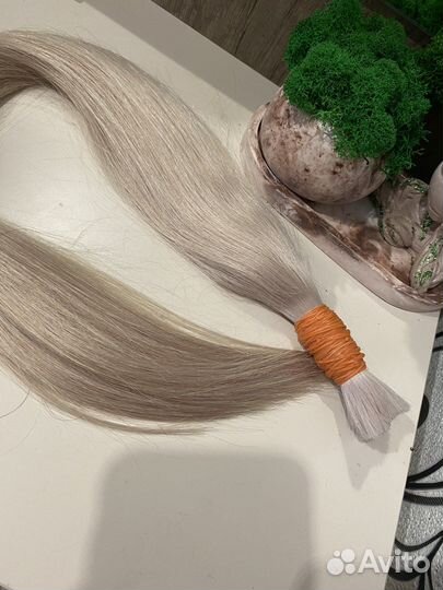 Натуральные волосы для наращивания блонд