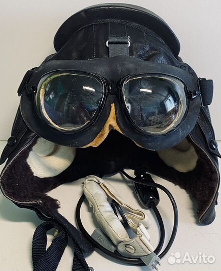 Шлемофон летный зимний ввс СССР