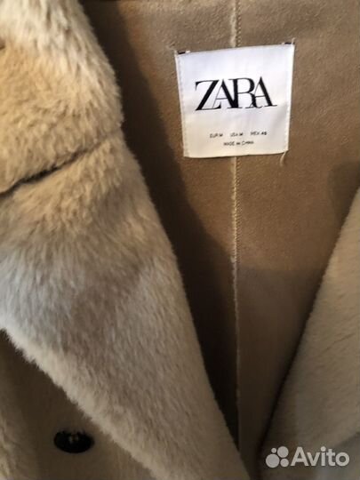 Пальто дубленка zara