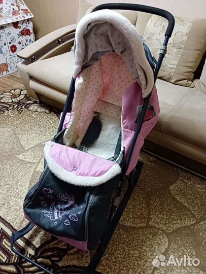 Санки коляска ника 7-1