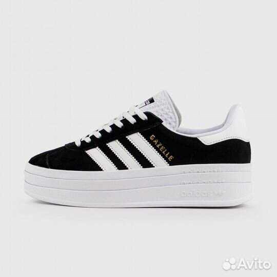 Adidas Gazelle Bold Black / White Wmns