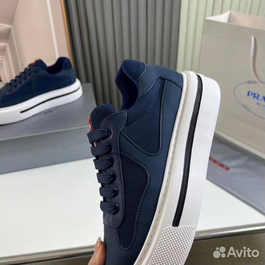 Кеды Prada цвет синий