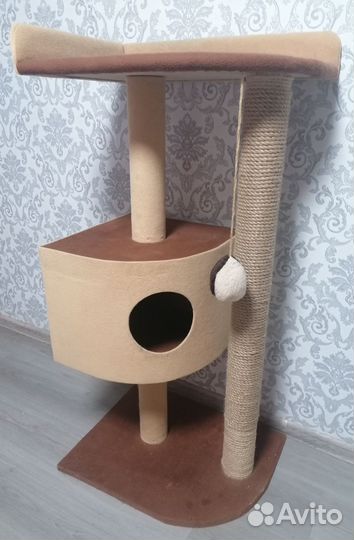 Когтеточка домик для кошки бу