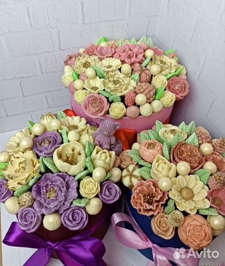 Букет из шоколадных цветов