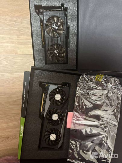 Видеокарта RTX 3060 ti gigabyte/palit