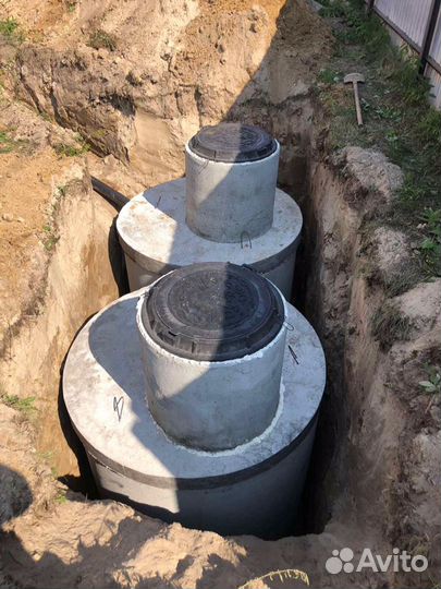 Септик для дома, дачи, жби кольца,погреба