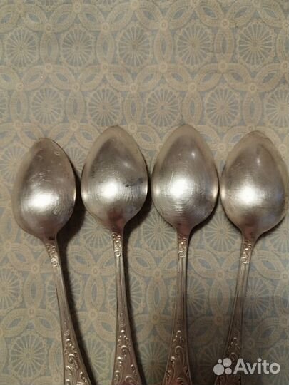 Ложки мельхиор СССР старое пламя