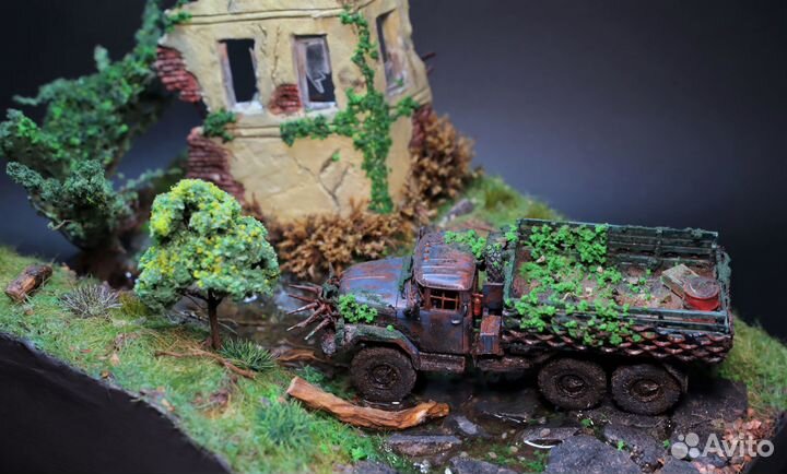 Диорама Постапокалипсис ЗИЛ-131 масштаб 1:72