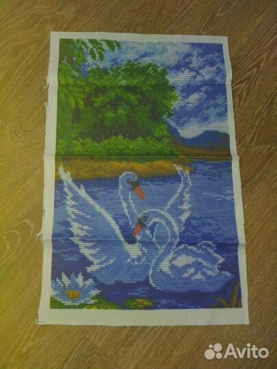 Канва с нанесенным рисунком для вышивки