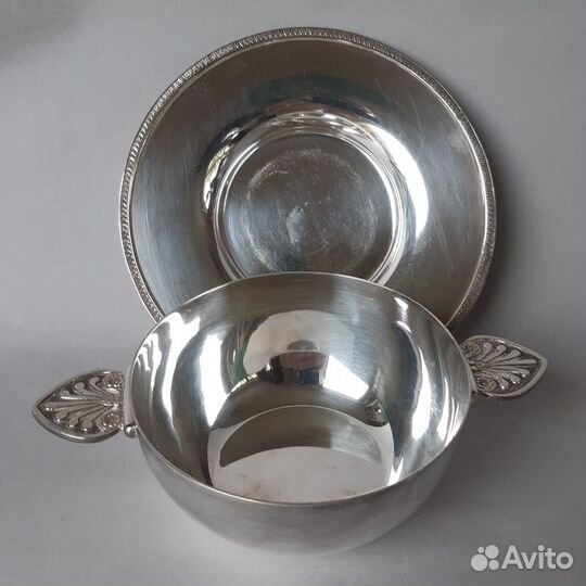 Набор антикварный посеребренный