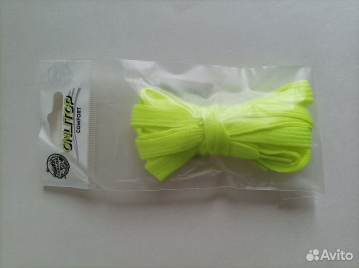 Шнурки салатовые неоновые для кроссовок