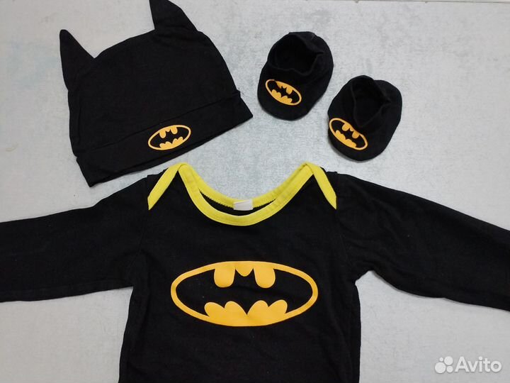 Костюм Бэтмана для малышей 70 и 100 см