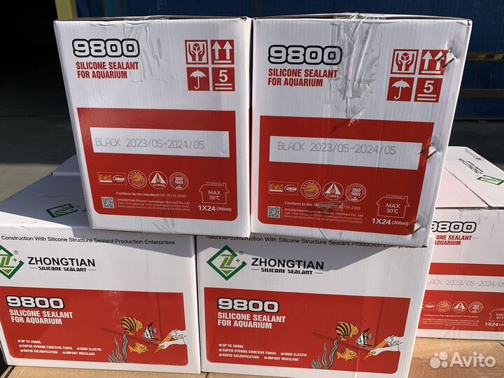 Герметик для аквариума Черный и Прозрачный