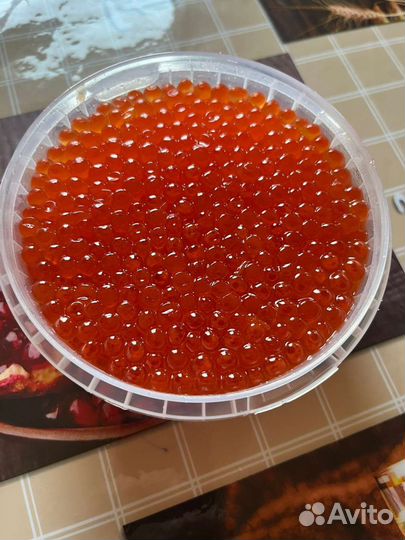 Красная икра кета
