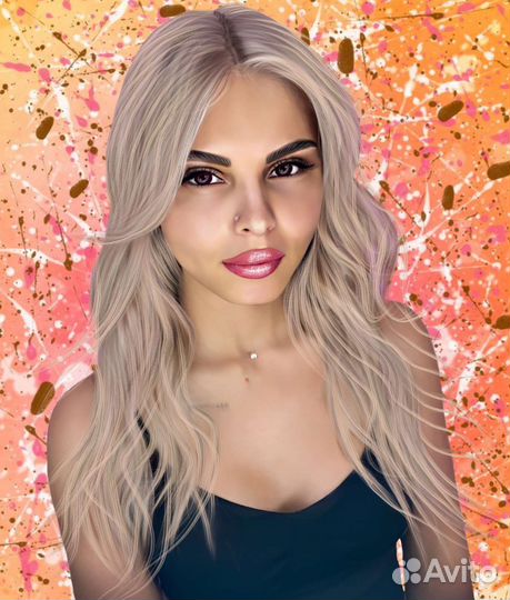 Портрет на холсте по фото на заказ