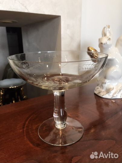 Вазочка стеклянная времен СССР