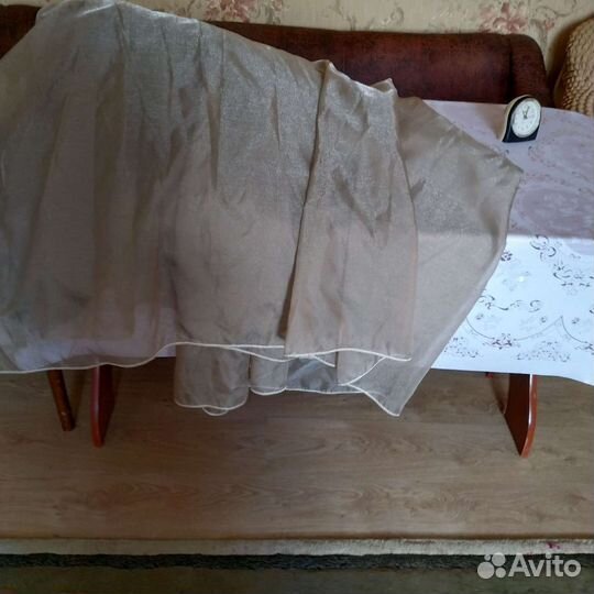 Тюль шифоновая 2 штуки по 4,90 м 