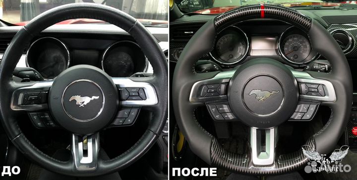 Перетяжка салона Ford Mustang