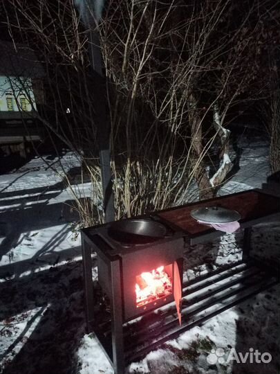 Печь для казана со столом (комплект )