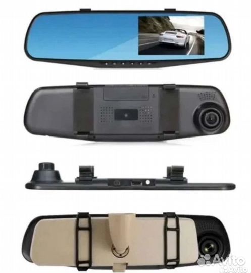 Видеорегистратор зеркало с камерой заднего вида